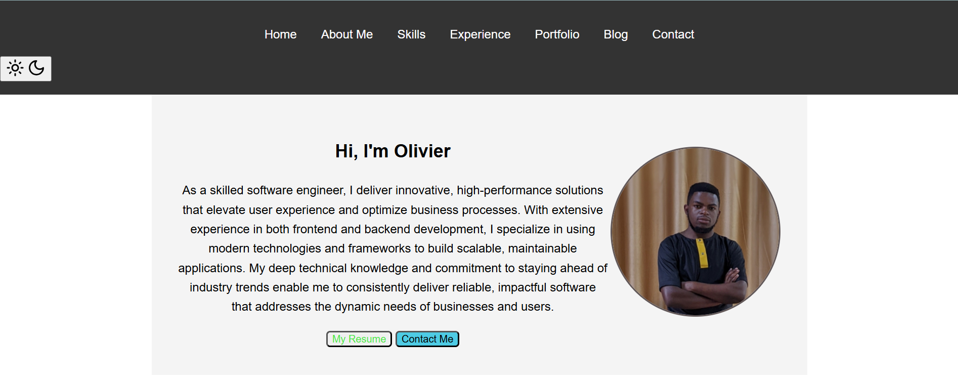 Portfolio Screenshot